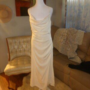 PRRIME  Sexy Side Slit Maxi Dress – Ivory – Size L (Runs Small) NWT